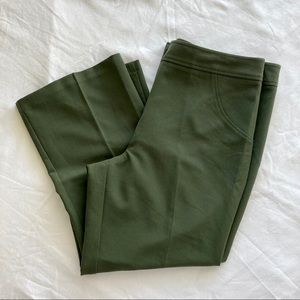 Melissa Paige Green Slacks Cropped Pants Trousers